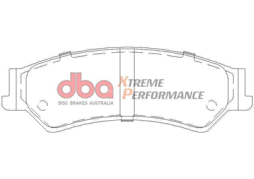 DBA Xtreme Performance Brake Pad Set Rear DB1675XP