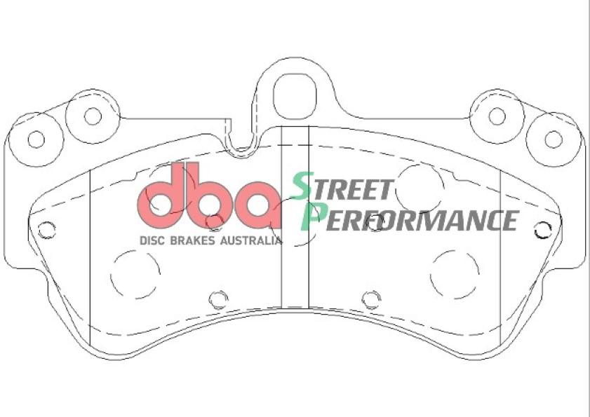DBA Street Performance Brake Pad Set Front DB1676SP