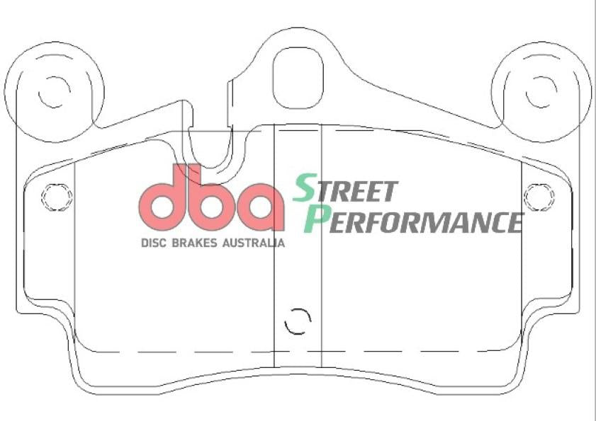 DBA Street Performance Brake Pad Set Rear DB1677SP
