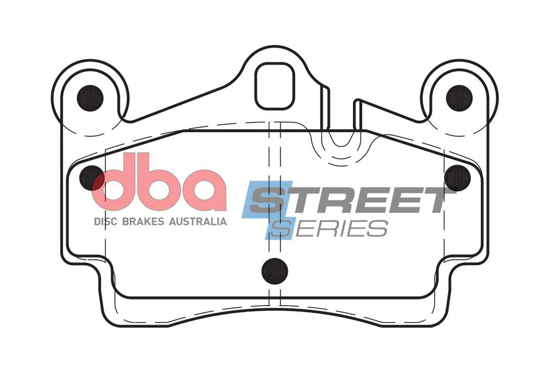 DBA Street Series Brake Pad Set Rear DB1677SS