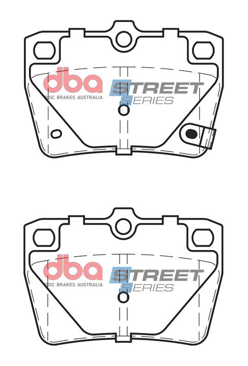 DBA Street Series Brake Pad Set Rear DB1680SS