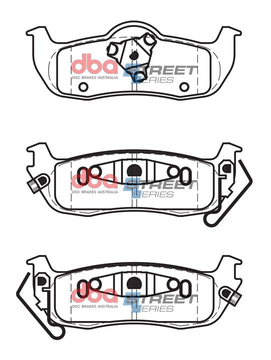 DBA Street Series Brake Pad Set Rear DB1685SS