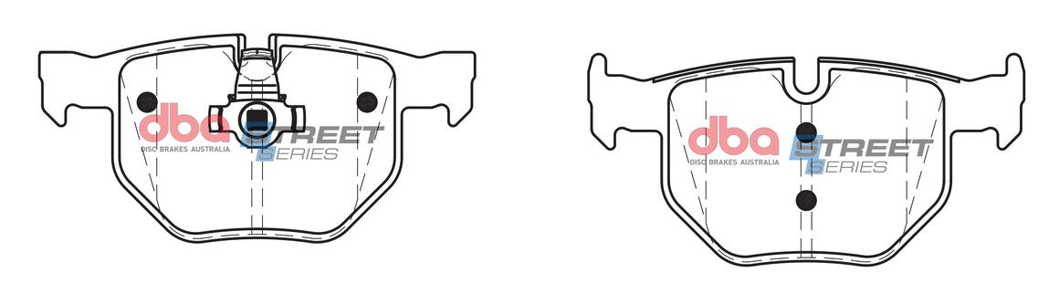 DBA Street Series Brake Pad Set Rear DB1694SS