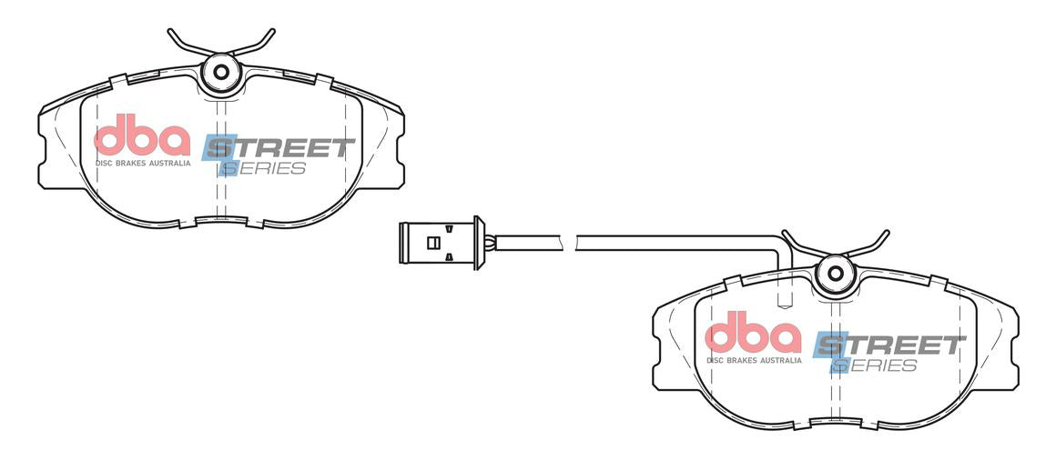 DBA Street Series Brake Pad Set Front DB1704SS