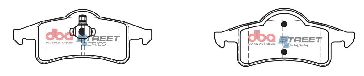 DBA Street Series Brake Pad Set Rear DB1717SS