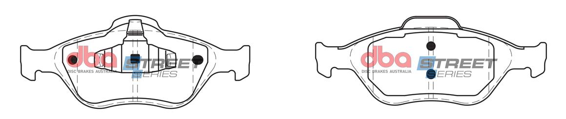 DBA Street Series Brake Pad Set Front DB1724SS