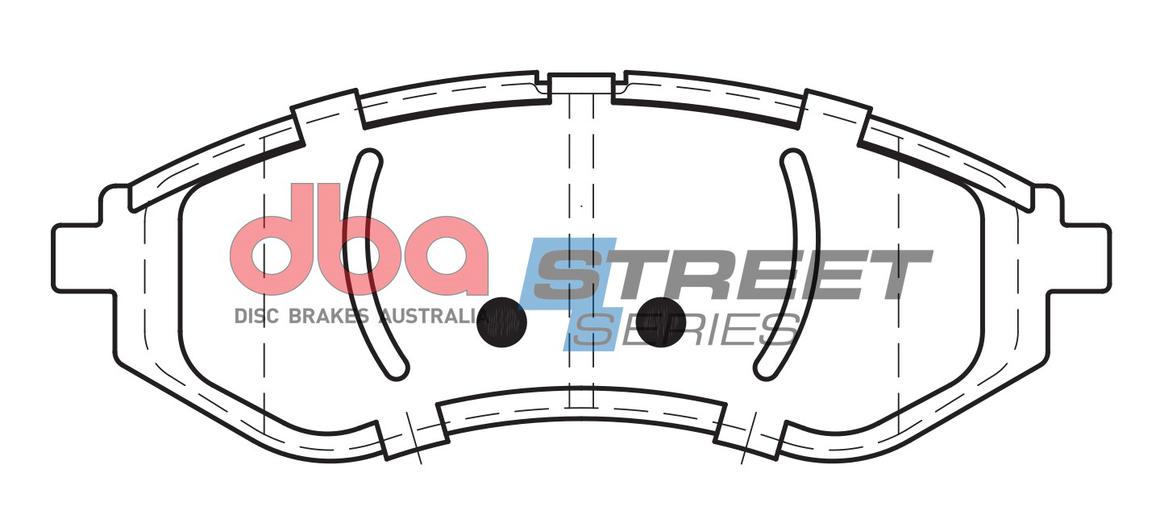 DBA Street Series Brake Pad Set Front DB1725SS