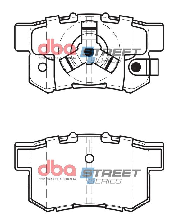 DBA Street Series Brake Pad Set Rear DB1728SS