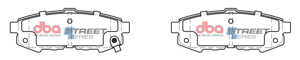 DBA Street Series Brake Pad Set Rear DB1729SS