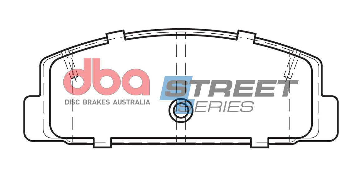 DBA Street Series Brake Pad Set Rear DB1760SS