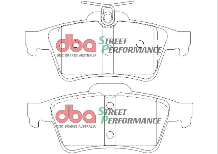 DBA Street Performance Brake Pad Set Rear DB1763SP
