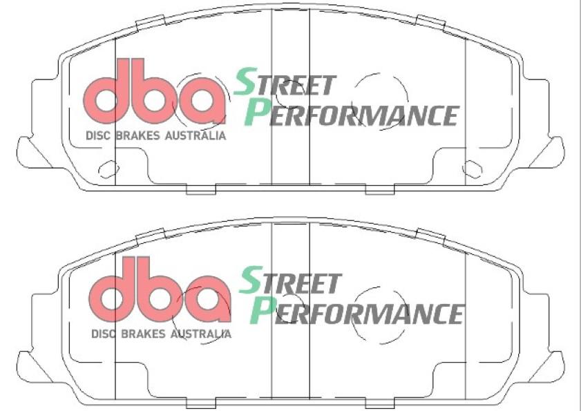 DBA Street Performance Brake Pad Set Front DB1765SP