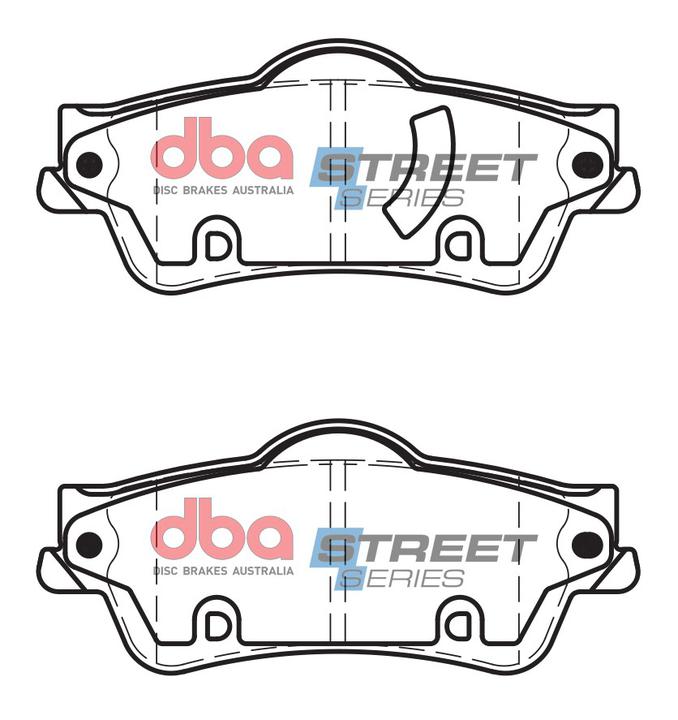 DBA Street Series Brake Pad Set Rear DB1766SS