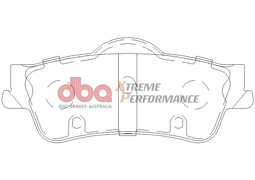 DBA Xtreme Performance Brake Pad Set Rear DB1766XP