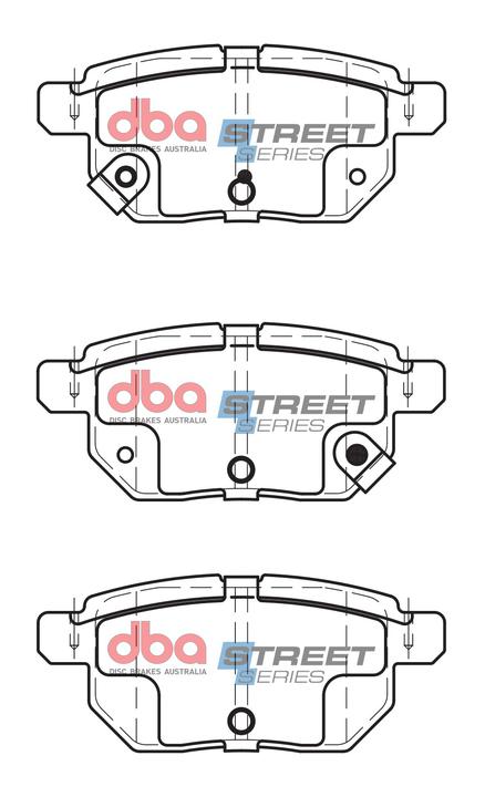 DBA Street Series Brake Pad Set Rear DB1786SS