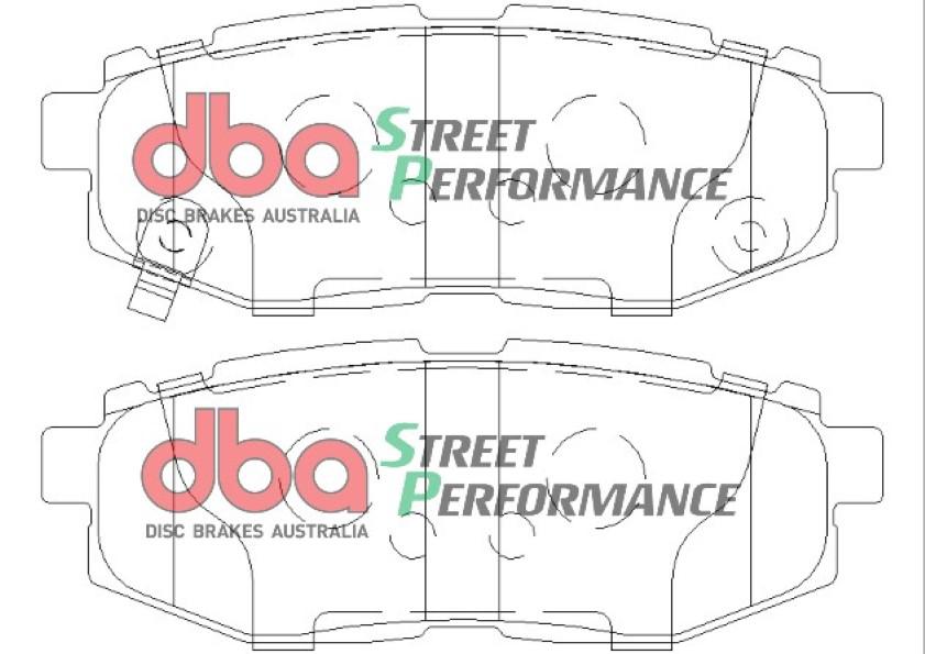 DBA Street Performance Brake Pad Set Rear DB1789SP