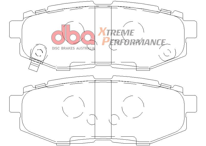 DBA Xtreme Performance Brake Pad Set Rear DB1789XP