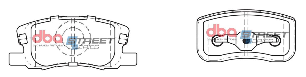 DBA Street Series Brake Pad Set Front DB1796SS