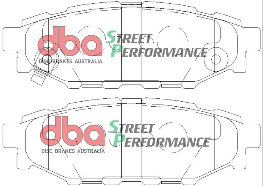 DBA Street Performance Brake Pad Set Rear DB1803SP