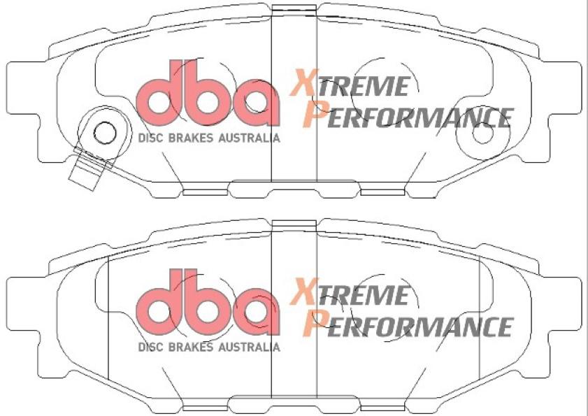 DBA Xtreme Performance Brake Pad Set Rear DB1803XP