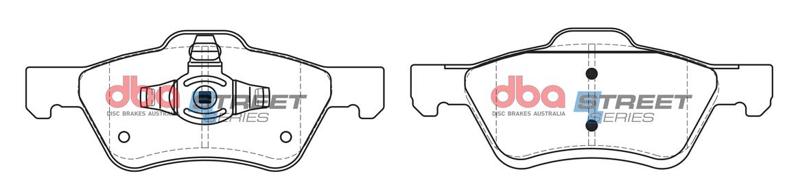 DBA Street Series Brake Pad Set Front DB1821SS