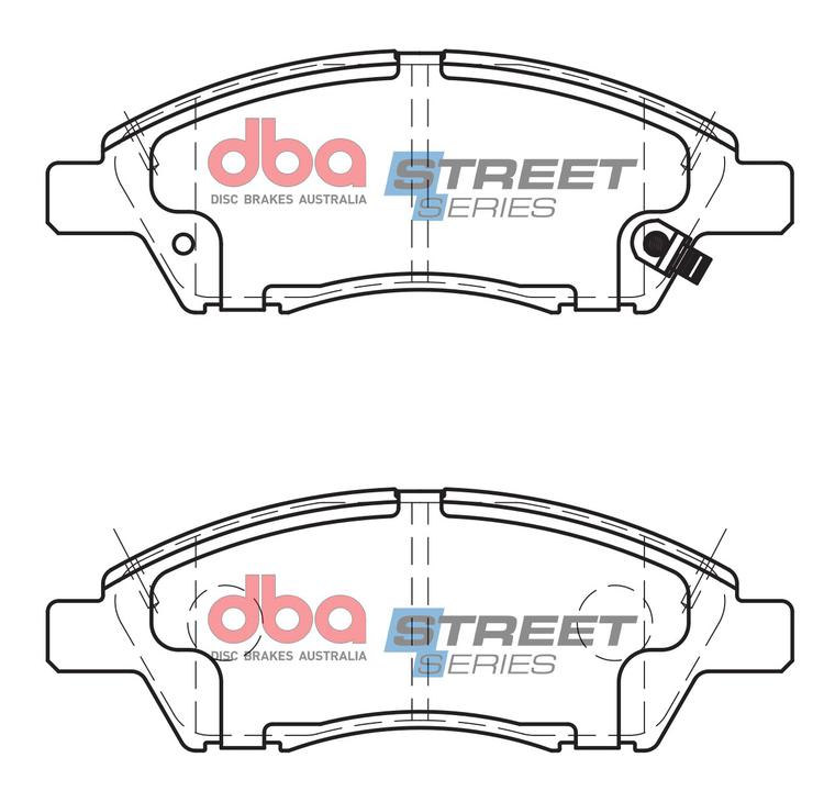 DBA Street Series Brake Pad Set Front DB1830SS