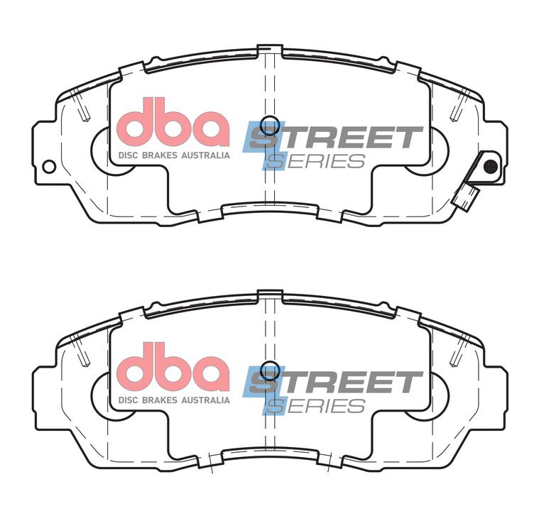 DBA Street Series Brake Pad Set Front DB1843SS