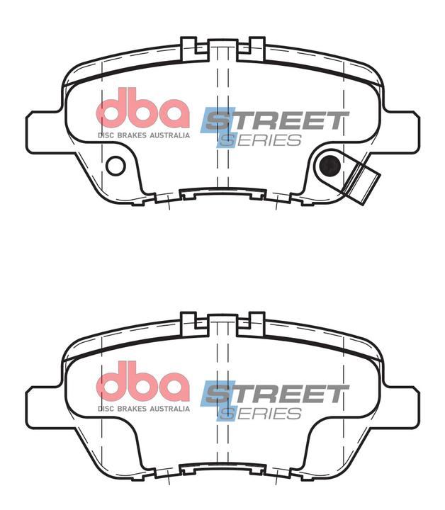 DBA Street Series Brake Pad Set Rear DB1847SS