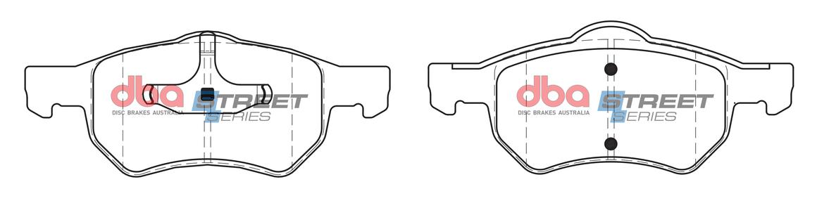 DBA Street Series Brake Pad Set Front DB1848SS