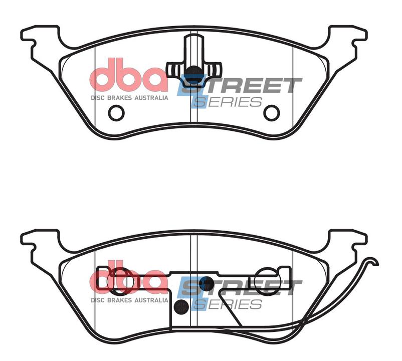 DBA Street Series Brake Pad Set Rear DB1853SS
