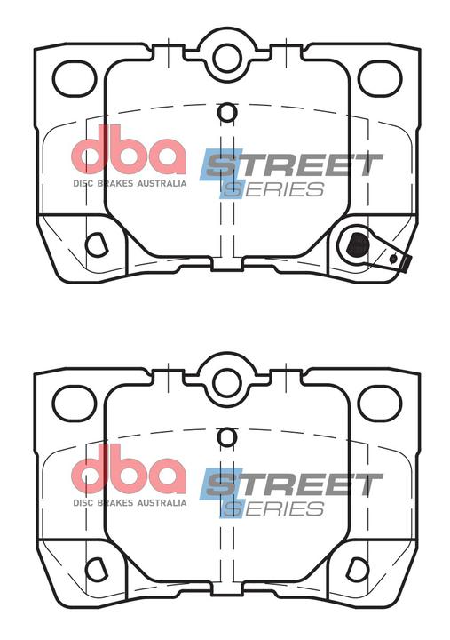 DBA Street Series Brake Pad Set Rear DB1854SS