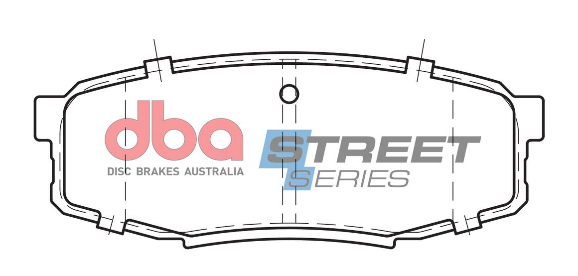 DBA Street Series Brake Pad Set Rear DB1857SS