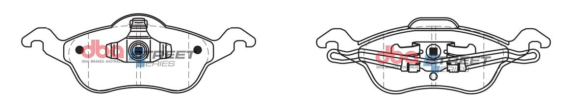 DBA Street Series Brake Pad Set Front DB1860SS