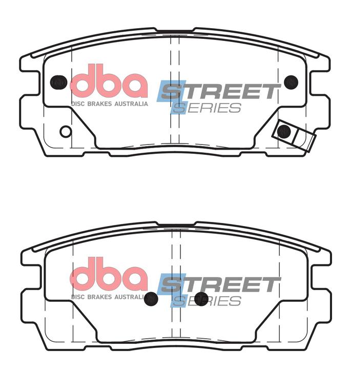 DBA Street Series Brake Pad Set Rear DB1862SS