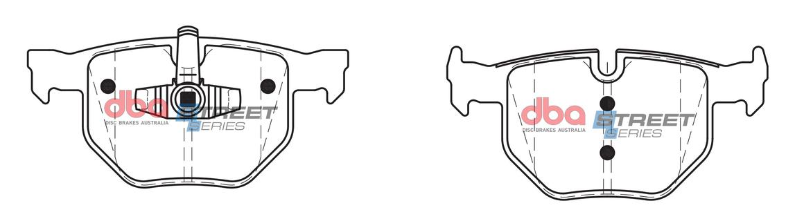 DBA Street Series Brake Pad Set Rear DB1864SS