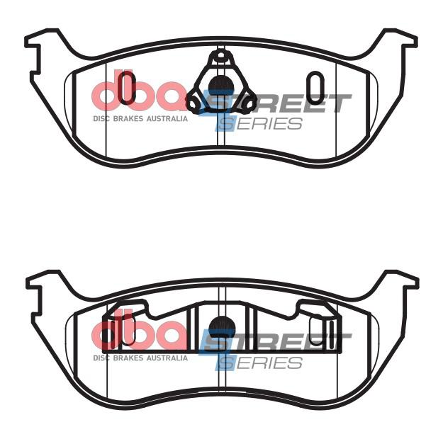 DBA Street Series Brake Pad Set Rear DB1906SS