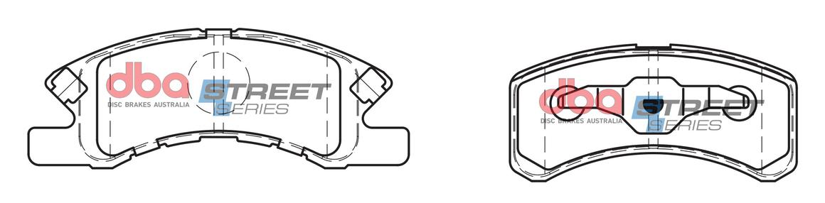 DBA Street Series Brake Pad Set Front DB1912SS