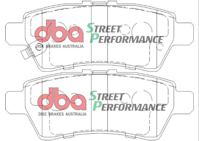 DBA Street Performance Brake Pad Set Rear DB1919SP