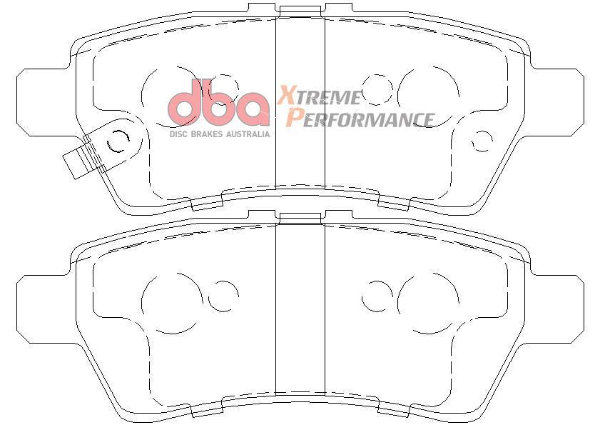 DBA Xtreme Performance Brake Pad Set Rear DB1919XP