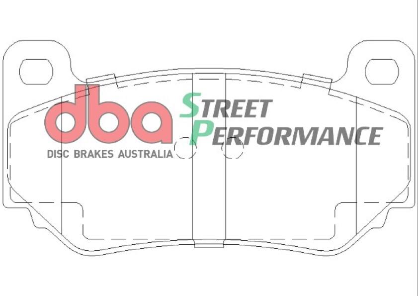 DBA Street Performance Brake Pad Set Rear DB1934SP