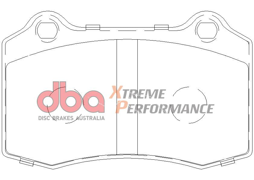 DBA Xtreme Performance Brake Pad Set Rear DB1936XP
