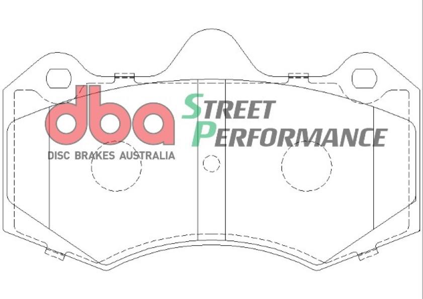 DBA Street Performance Brake Pad Set Front DB1937SP
