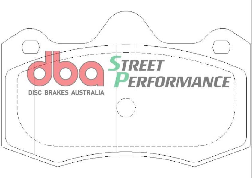 DBA Street Performance Brake Pad Set Rear DB1938SP
