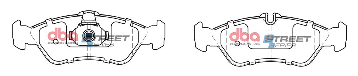 DBA Street Series Brake Pad Set Rear DB1960SS