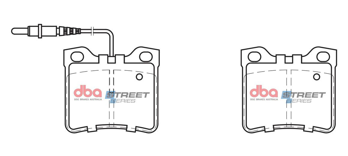 DBA Street Series Brake Pad Set Rear DB1988SS