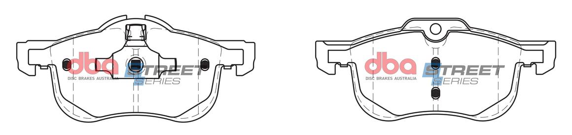 DBA Street Series Brake Pad Set Front DB2022SS
