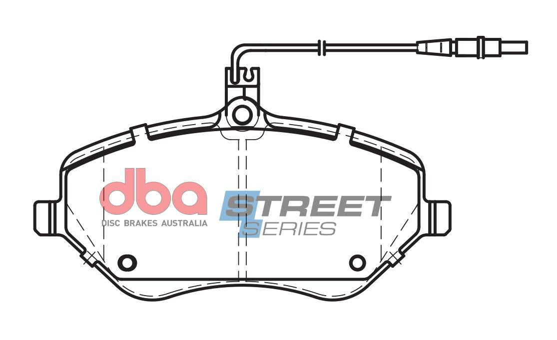 DBA Street Series Brake Pad Set Front DB2024SS