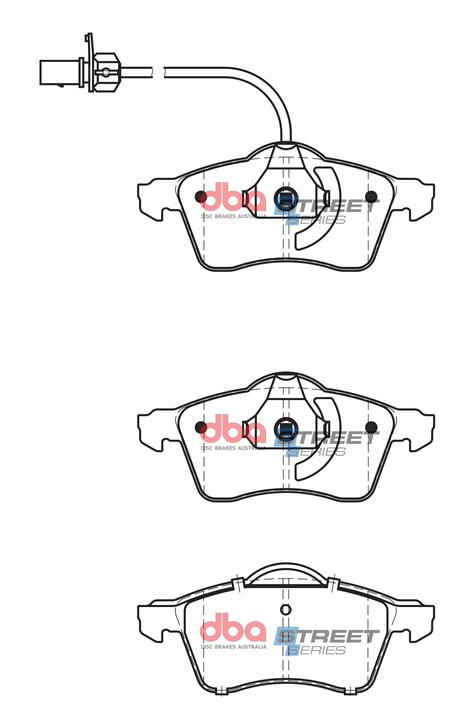 DBA Street Series Brake Pad Set Front DB2031SS