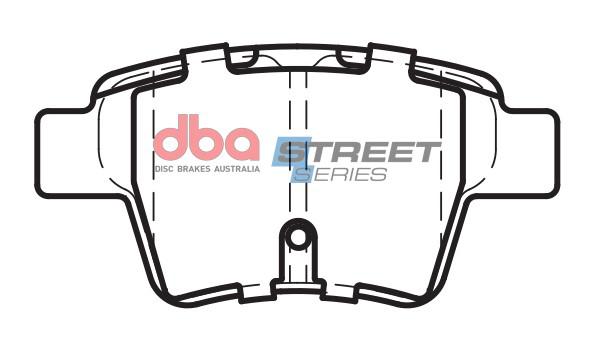 DBA Street Series Brake Pad Set Rear DB2044SS