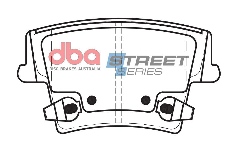 DBA Street Series Brake Pad Set Rear DB2062SS